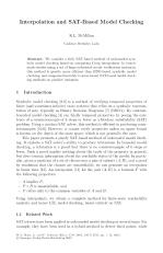 Interpolation and SAT-Based Model Checking
