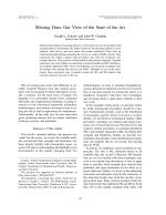 Missing Data: Our View of the State of the Art