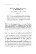 Do Firms Hedge in Response to Tax Incentives?