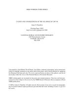 CAUSES AND CONSEQUENCES OF THE OIL SHOCK OF 2007-08