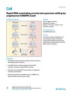 Rapid DNA unwinding accelerates genome editing by engineered CRISPR-Cas9