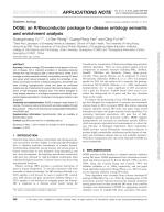 DOSE: an R/Bioconductor package for disease ontology semantic and enrichment analysis