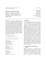 Global Entrepreneurship Monitor: Data Collection Design and Implementation 1998–2003