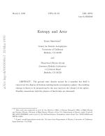 Entropy and Area