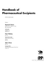 Handbook of Pharmaceutical Excipients