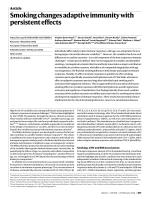Smoking changes adaptive immunity with persistent effects