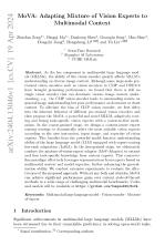 MoVA: Adapting Mixture of Vision Experts to Multimodal Context