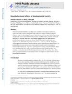 Neurobehavioural effects of developmental toxicity