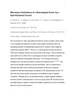Microwave Oscillations of a Nanomagnet Driven by a Spin-Polarised Current