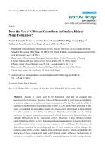 Does the Use of Chitosan Contribute to Oxalate Kidney Stone Formation?