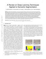A Review on Deep Learning Techniques Applied to Semantic Segmentation