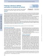 Preparing a collection of radiology examinations for distribution and retrieval