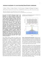 Anderson localization of a non-interacting Bose-Einstein condensate