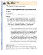 Using circular dichroism spectra to estimate protein secondary structure