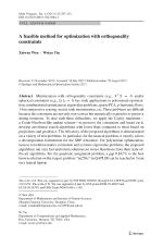 A feasible method for optimization with orthogonality constraints