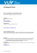 When to use agreement versus reliability measures