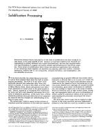 Solidification Processing