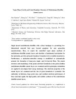 Vapor Phase Growth and Grain Boundary Structure of Molybdenum Disulfide Atomic Layers