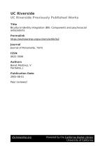 Bicultural identity integration (BII): Components and psychosocial antecedents