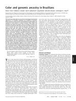 Color and genomic ancestry in Brazilians