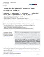 The first MASH drug therapy on the horizon: Current perspectives of resmetirom