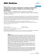 Information for decision making from imperfect national data: tracking major changes in health care use in Kenya using geostatistics