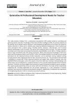 Generative AI Professional Development Needs for Teacher Educators