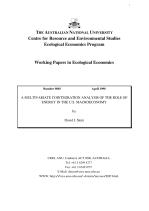 A MULTIVARIATE COINTEGRATION ANALYSIS OF THE ROLE OF ENERGY IN THE U.S. MACROECONOMY