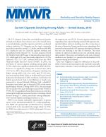 Current Cigarette Smoking Among Adults — United States, 2016