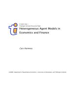 Heterogeneous Agent Models in Economics and Finance