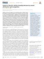 Impact of electric vehicle charging demand on power distribution grid congestion