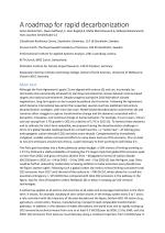A roadmap for rapid decarbonization