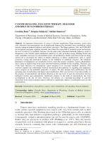 CANCER SIGNALING, CELL/GENE THERAPY, DIAGNOSIS AND ROLE OF NANOBIO MATERIALS