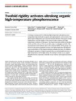 Twofold rigidity activates ultralong organic high-temperature phosphorescence