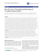 Born Too Soon: The global epidemiology of 15 million preterm births