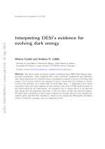 Interpreting DESI's evidence for evolving dark energy