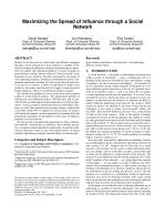 Maximizing the Spread of Influence through a Social Network