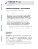 Comprehensive genomic profiles of small cell lung cancer
