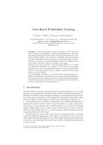 Color-Based Probabilistic Tracking