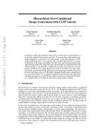 Hierarchical Text-Conditional Image Generation with CLIP Latents