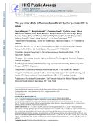 The gut microbiota influences blood-brain barrier permeability in mice