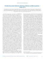 Possible Association Between Zika Virus Infection and Microcephaly — Brazil, 2015