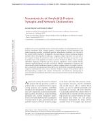 Neurotoxicity of Amyloid β-Protein: Synaptic and Network Dysfunction