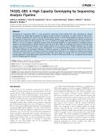 TASSEL-GBS: A High Capacity Genotyping by Sequencing Analysis Pipeline