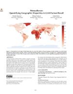 WORLD BENCH: Quantifying Geographic Disparities in LLM Factual Recall