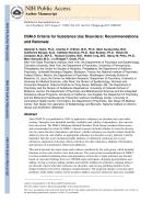 DSM-5 Criteria for Substance Use Disorders: Recommendations and Rationale