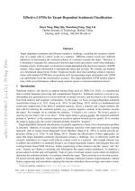 Effective LSTMs for Target-Dependent Sentiment Classification