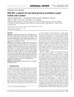 IMG ER: a system for microbial genome annotation expert review and curation