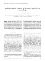 Medicinal Chemical Properties of Successful Central Nervous System Drugs