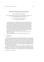Numerical integration using sparse grids